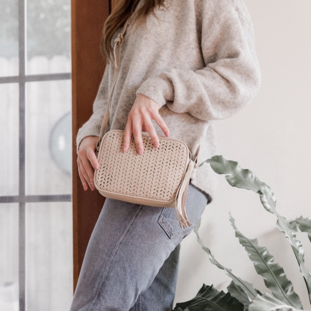 Summer & Rose Crossbody Bag in Beige